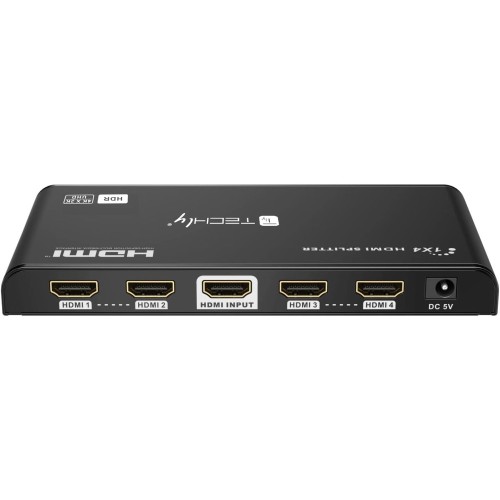 Techly IDATA HDMI2-4K4 - 4K HDMI 2.0 Splitter 4-way HDR