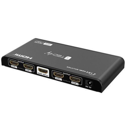 Techly IDATA HDMI2-4K4 - 4K HDMI 2.0 Splitter 4-way HDR