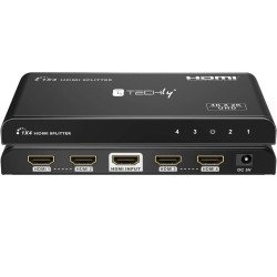 Techly IDATA HDMI2-4K4 - 4K HDMI 2.0 Splitter 4-way HDR