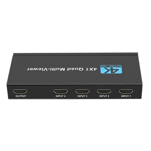 ANDOWL QZQF 4k HDMI Multi-viewer 4x1 Quad Screen Viewer 4in1 Seamless Hdmi Switcher Switch