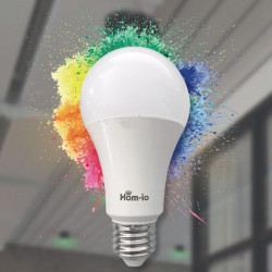 HOM-IO SMART ΛΑΜΠΑ LED WIFI 10W RGB E27 1050LM-RGB W2700K