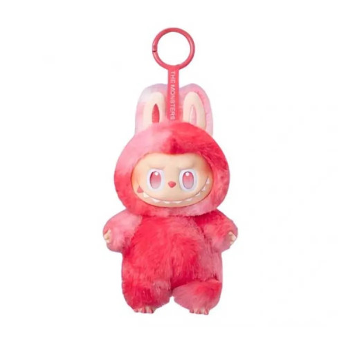Μπρελόκ κουκλάκι τύπου Labubu Κόκκινο