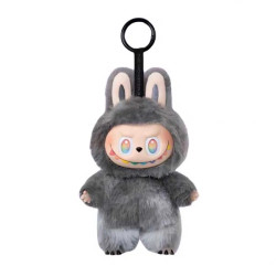 Μπρελόκ κουκλάκι τύπου Labubu Μαύρο