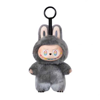 Μπρελόκ κουκλάκι τύπου Labubu Μαύρο