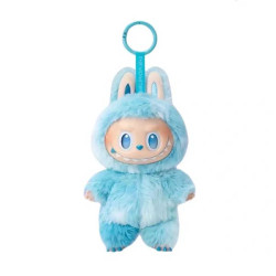 Μπρελόκ κουκλάκι τύπου Labubu Γαλάζιο