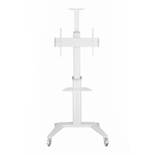 GEMBIRD ALUMINUM TV FLOOR STAND WITH CASTER WHEELS 37′-70′ WHITE