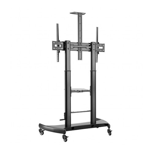 GEMBIRD HEIGHT ADJUSTABLE TV FLOOR STAND WITH CASTER WHEELS 60′ – 100′