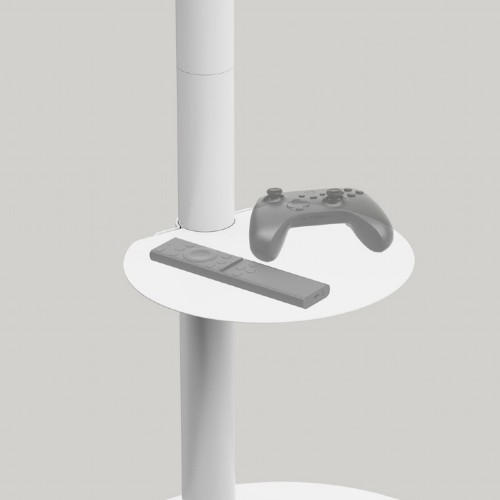 GEMBIRD METAL TV STAND WITH CASTER WHEELS 37′-86′ MAX VESA 600×400 WHITE