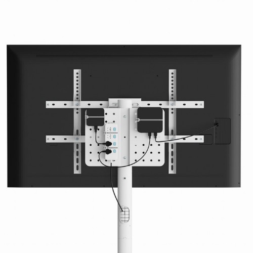 GEMBIRD METAL TV STAND WITH CASTER WHEELS 37′-86′ MAX VESA 600×400 WHITE