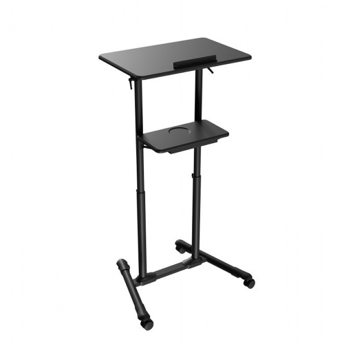 GEMBIRD MOBILE LECTURE DESK WITH CASTER WHEELS BLACK