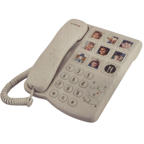 Σταθερό τηλέφωνο με μεγάλα κουμπιά για ηλικιωμένους - Olytalk 385 λεύκο