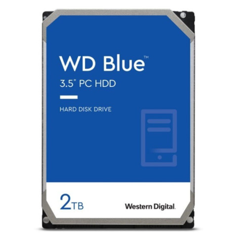 Western Digital Blue CMR 2TB HDD Σκληρός Δίσκος 3.5" SATA III 5400rpm με 64MB Cache για Καταγραφικό Western Digital Blue CMR 2TB HDD Σκληρός Δίσκος 3.5" SATA III 5400rpm με 64MB Cache για Καταγραφικό