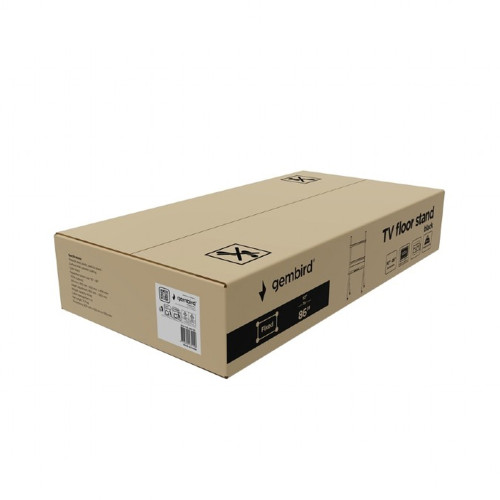 GEMBIRD TV FLOOR STAND 55′-86′ BLACK MAX VESA 600×400 GEMBIRD TV FLOOR STAND 55′-86′ BLACK MAX VESA 600×400