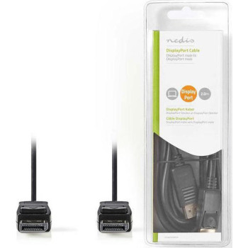 Nedis Cable DisplayPort male - DisplayPort male 2m (CCGB37010BK20)
