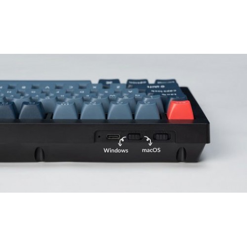 Keychron V6 Max (V6M-D1) QMK/VIA Wireless BT/2,4/Wired Custom Mechanical Keyboard Red Switch 100% US