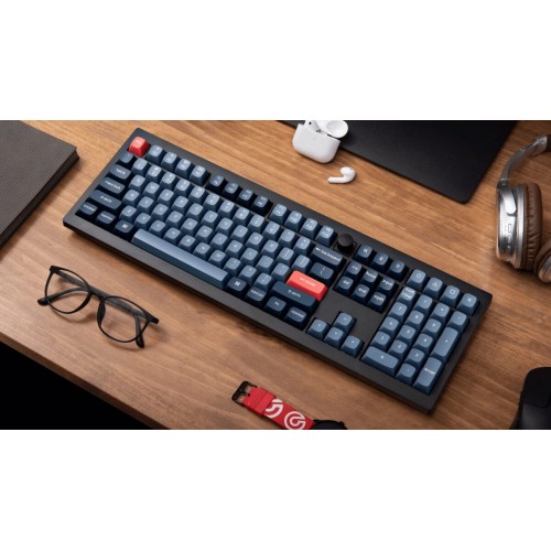 Keychron V6 Max (V6M-D1) QMK/VIA Wireless BT/2,4/Wired Custom Mechanical Keyboard Red Switch 100% US
