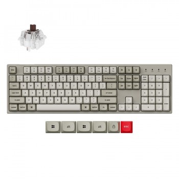 Keychron C2 Pro (C2PX-M3) QMK/VIA Mechanical Brown Switch -8K Polling Rate HotSwap 100% US Retro RGB Keychron C2 Pro (C2PX-M3) QMK/VIA Mechanical Brown Switch -8K Polling Rate HotSwap 100% US Retro RGB