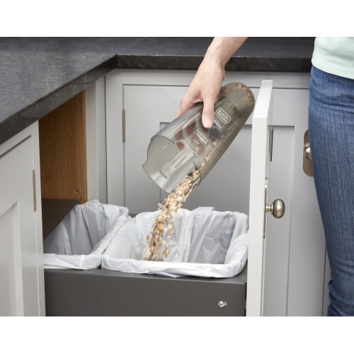 Black & Decker Επαναφορτιζόμενο Σκουπάκι Χειρός 3.6V Μπλε