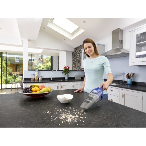 Black & Decker Επαναφορτιζόμενο Σκουπάκι Χειρός 3.6V Μπλε