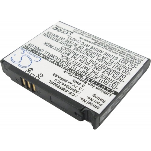 800mah Battery for Samsung Ab603443cc; Gt-s5230c, Sgh-s5230 Tocco Lite Star