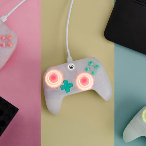 8Bitdo Ultimate Mini Ενσύρματο Gamepad για PC / Xbox One / Xbox Series Translucent White