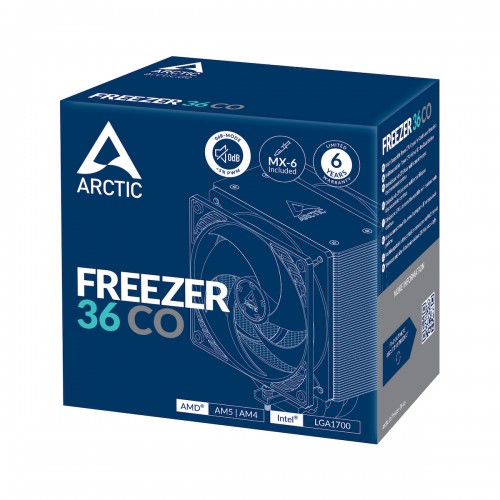 Arctic Freezer 36 CO Ψύκτρα Επεξεργαστή Διπλού Ανεμιστήρα για Socket 1700/1851/AM4/AM5 Arctic Freezer 36 CO Ψύκτρα Επεξεργαστή Διπλού Ανεμιστήρα για Socket 1700/1851/AM4/AM5