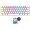 Armaggeddon MKA-1C Core Gaming Μηχανικό Πληκτρολόγιο 60% με Custom Blue διακόπτες & RGB φωτισμό Αγγλικό US Λευκό