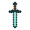 Minecraft Φωτιστικό Diamond Sword PP12711MCF