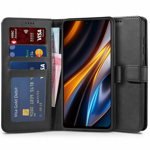 Tech-Protect Wallet Δερματίνης Μαύρο (Poco X4 GT 5G)