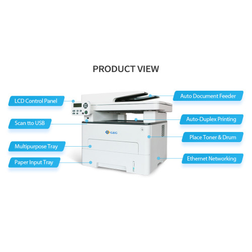 G&G M4100DW Ασπρόμαυρο Πολυμηχάνημα Laser