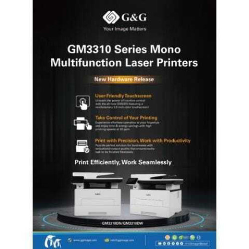 G&G GM3310DW Ασπρόμαυρος Εκτυπωτής Laser με WiFi και Mobile Print