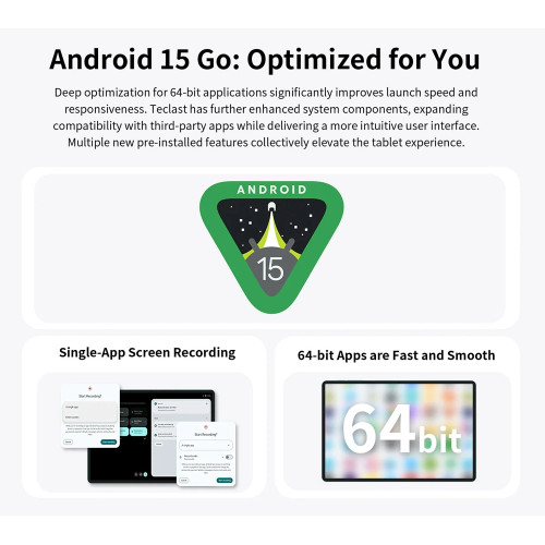TECLAST tablet P85 2025, 8", 3/64GB, Android 15, 5000mAh, μπλε
