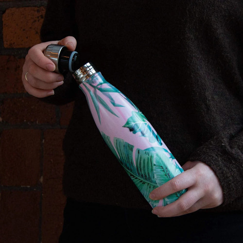 Grunwerg Pioneer Μεγάλο θερμός από ατσάλι 500 ml για ζεστά ή κρύα ροφήματα, χρώμα Hawaiian Pink Grunwerg Pioneer Μεγάλο θερμός από ατσάλι 500 ml για ζεστά ή κρύα ροφήματα, χρώμα Hawaiian Pink