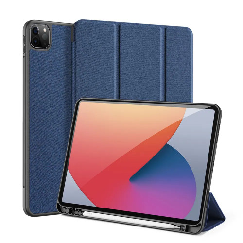 Θήκη Dux Ducis Skin Pro Series Tri-Fold Flip Cover για iPad Pro (2020/2021/2022) 11″ με ειδική θέση για πενάκι και ενισχυμένη εσωτερική πλάτη σε χρώμα μπλε