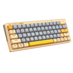 ARMAGGEDDON TRIMODE MECH RGB KEYBOARD LINEAR 63KEYS GMK-100 AUTUMN