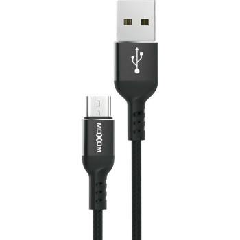 Moxom Braided USB 2.0 to micro USB Cable Μαύρο 4m (MX-CB44)