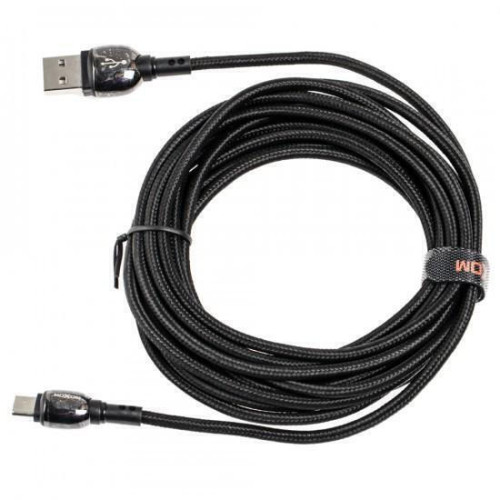 Moxom Braided / Regular USB 2.0 Cable USB-C male - USB-A Γκρι 4m