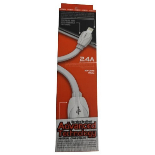 Moxom MX-CB18 Regular USB 2.0 to micro USB Cable Λευκό 1m