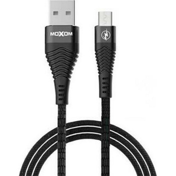 Moxom MX-CB31 LED USB 2.0 to micro USB Cable Μαύρο 1m Moxom MX-CB31 LED USB 2.0 to micro USB Cable Μαύρο 1m