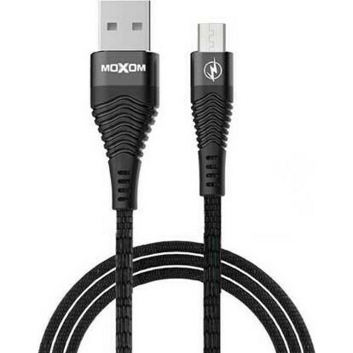 Moxom MX-CB31 LED USB 2.0 to micro USB Cable Μαύρο 1m Moxom MX-CB31 LED USB 2.0 to micro USB Cable Μαύρο 1m