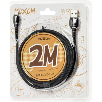 Moxom Braided USB to Lightning Cable Γκρι 2m