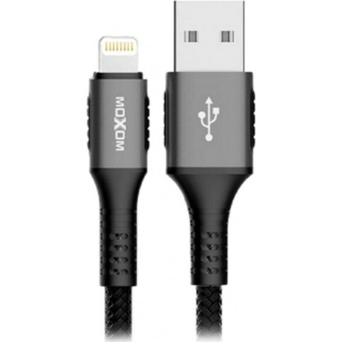 Moxom Braided USB to Lightning Cable Γκρι 2m