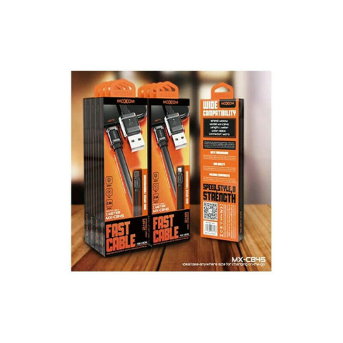 Moxom MX-CB45 USB to Lightning Cable Μαύρο 1m