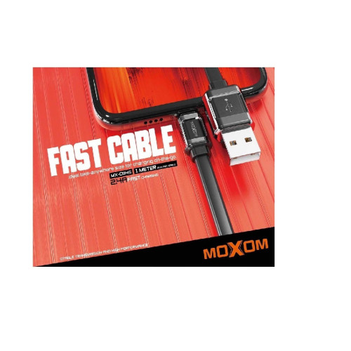 Moxom MX-CB45 USB to Lightning Cable Μαύρο 1m