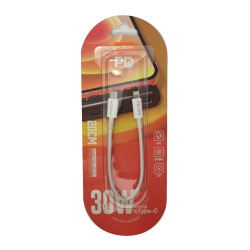 Moxom Μετατροπέας USB-C male σε Lightning male Λευκό