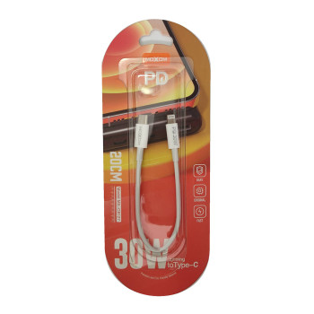 Moxom Μετατροπέας USB-C male σε Lightning male Λευκό