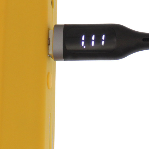 Moxom LED USB 2.0 to micro USB Cable Μαύρο 1m