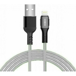 Moxom Braided USB to Lightning Cable Γκρι 3m