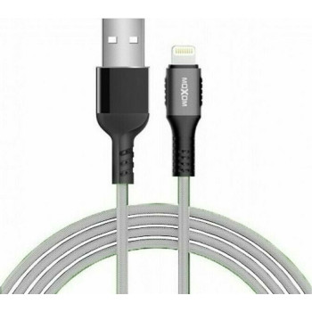 Moxom Braided USB to Lightning Cable Γκρι 3m