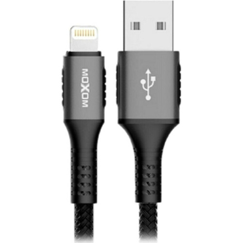 Moxom Braided USB to Lightning Cable Γκρι 3m
